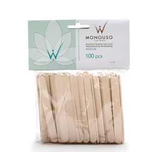 ITALWAX Wooden Spatulas Medium Face Short ,100pcs